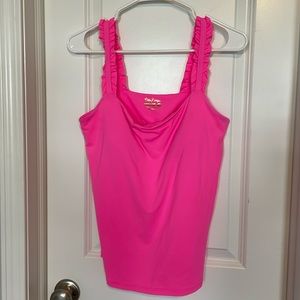 Lilly Pulitzer Luxletic Tank with Ruffle Sleeves